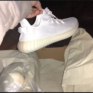 Triple White Yeezys